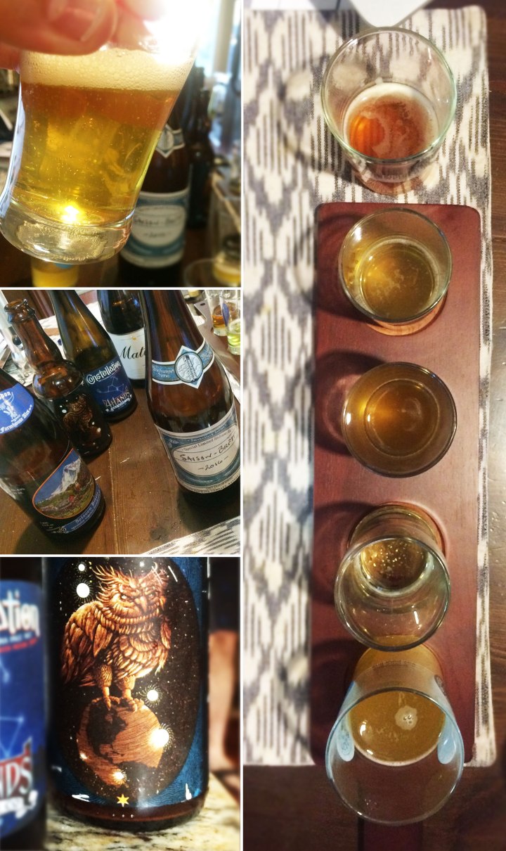 I sample a bunch of Brett beers (pictured) and they all taste ... well.. Brett-y.