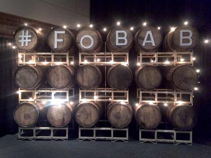 Hashtag FoBAB: Barrel photo backdrop