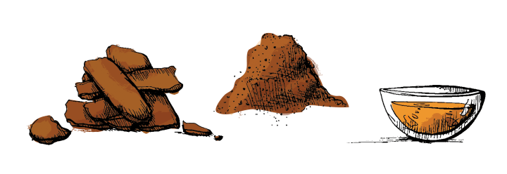 Cinnamon comes in many forms: sticks, bark, powder, and oil.